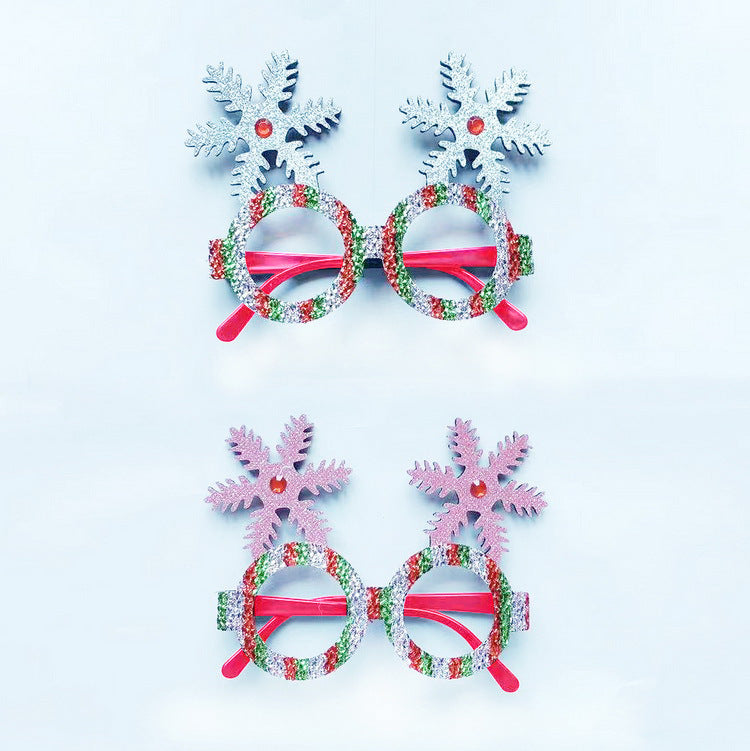 Wholesale New Christmas Decoration for Adults Kids Toys Gifts for The Elderly Snowman Antlers Creative Glasses